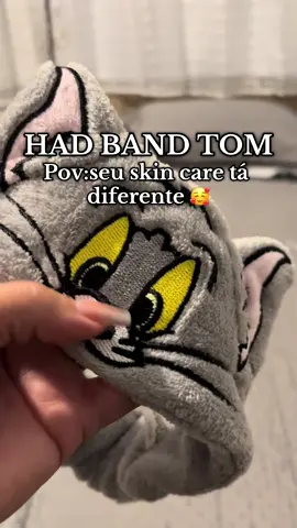 Skin  care fofa e divertida com a head band do TOM 🥰 #hedband #skincare #makeup 