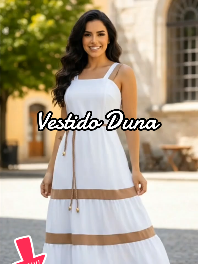 “Vocês precisam ver esse vestido de pertinho! 😍✨ Leve, elegante e com um caimento perfeito — aquele look que deixa a gente arrumada sem esforço! 🌼✨ #tiktokshopbrasil #achadinhos #modafeminina #vestido #tiktokblackfriday 