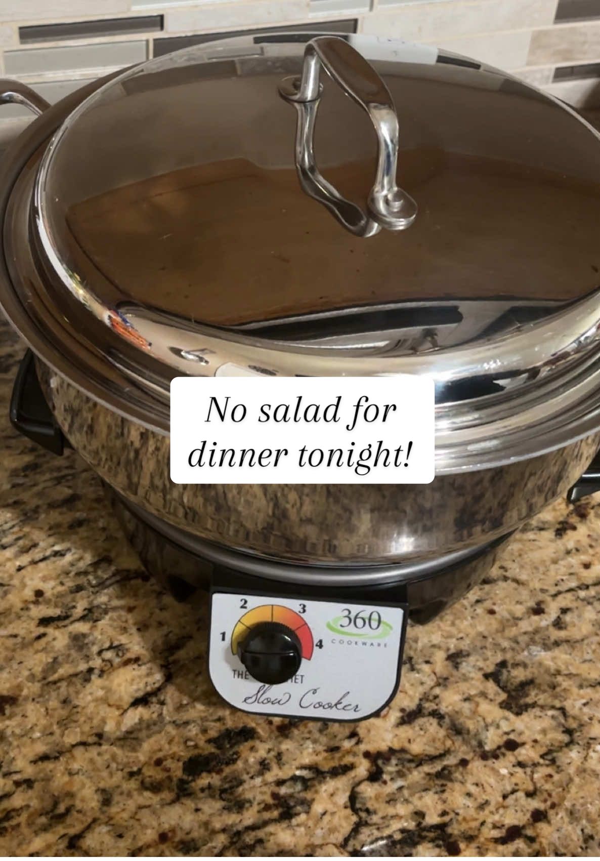 Smothered porkchops in my non-toxic slowcooker by 360 Cookware. Use Tammy25 for a 20% savings at checkout! #slowcooker #crockpot #dinner #DinnerIdeas #porkchops 