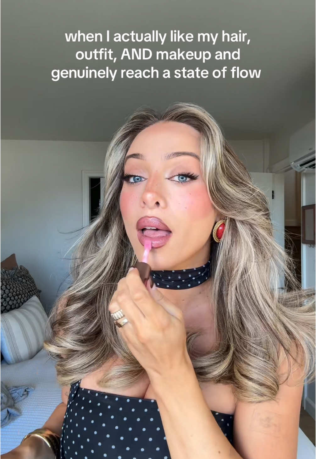 means we’re gonna have a good day 🙂‍↕️ #makeup #hair #outfit #girlythings #justgirlythings 