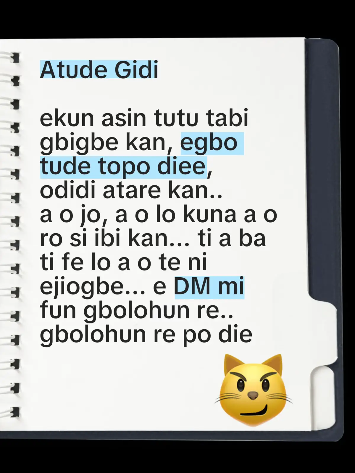 ATUDE Ebe Awon Agbalagba ton shise fun Ashina☘️🦫 #fyp #foryoupage 