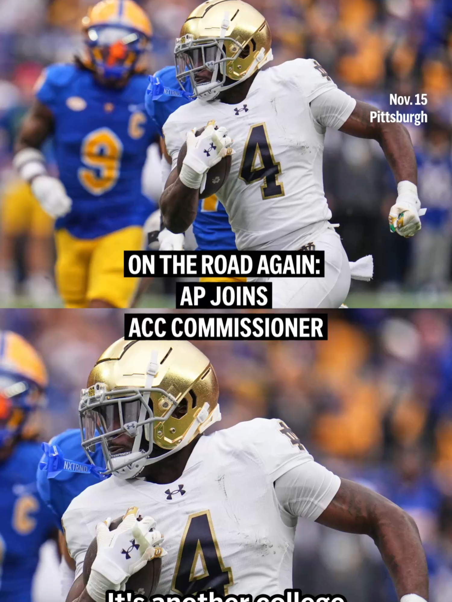 AP joins ACC commissioner Jim Phillips as he racks up miles hitting league events. As he closes in on five years leading the ACC, the Chicago native and former Northwestern athletic director has made a habit out of bouncing throughout the league’s new coast-to-coast footprint. #ACC #sports #college #CollegeFootball