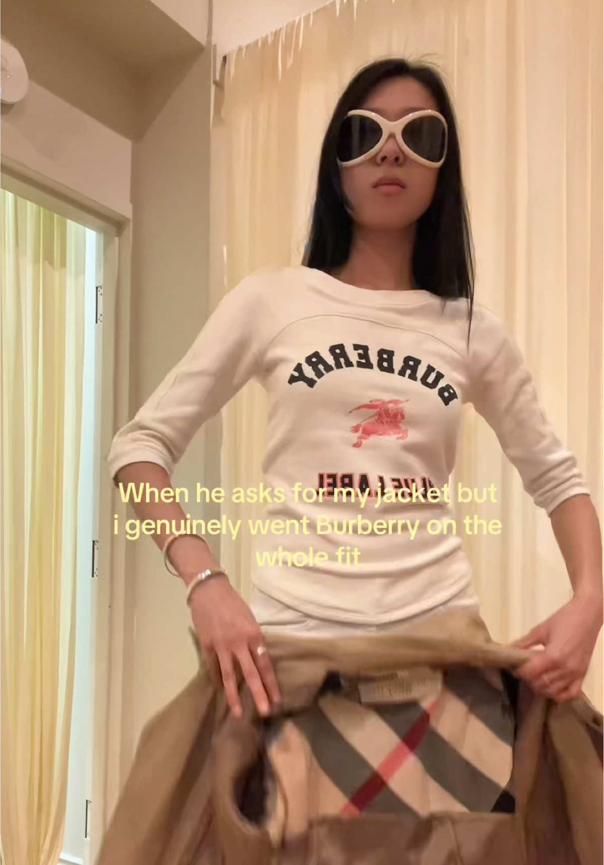 absolutely not #burberry #foryou #OOTD 