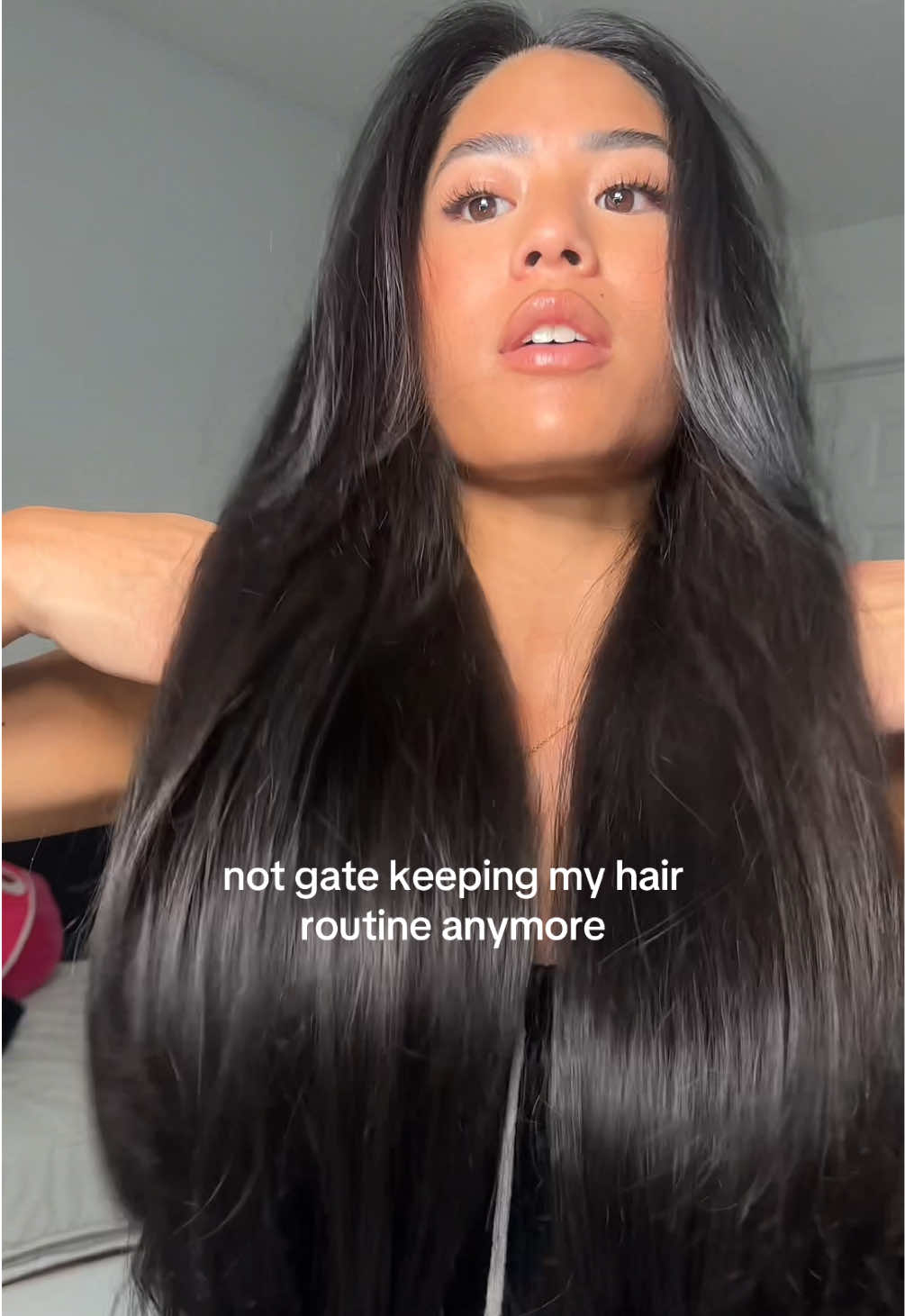 Giving you guys my FULL hair routine start to finish😘❤️ @Act and Acre @Olaplex @MICHE Beauty @LolaVie @JUSbyoreya @Bumble and bumble. @designmehair @Hairitage by Mindy #hairtok #hairroutine #longhair #longhairroutine #hairtransformation 