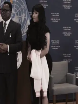 Nicki Minaj today at united nations  #edit #nickiminaj #fyp #aesthetic #relatable 