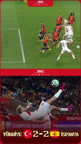 🇹🇷 Türkiye, İspanya deplasmanında 2-2 berabere! 🔥 İspanya’nın gol yememe serisi tam 5 maç sonra bozuldu ve bu sefer skor tabelasında Türkiye var. ⚽️ Deniz Gül, A Milli Takım formasıyla ilk golünü kaydederken, Salih Özcan da ilk gölüyle beraberlik getirdi.  Bu değerli puanla Türkiye, hem moral hem de umut tazeledi. 🙌 #MilliTakım #Türkiye #İspanya #WorldCup2026 