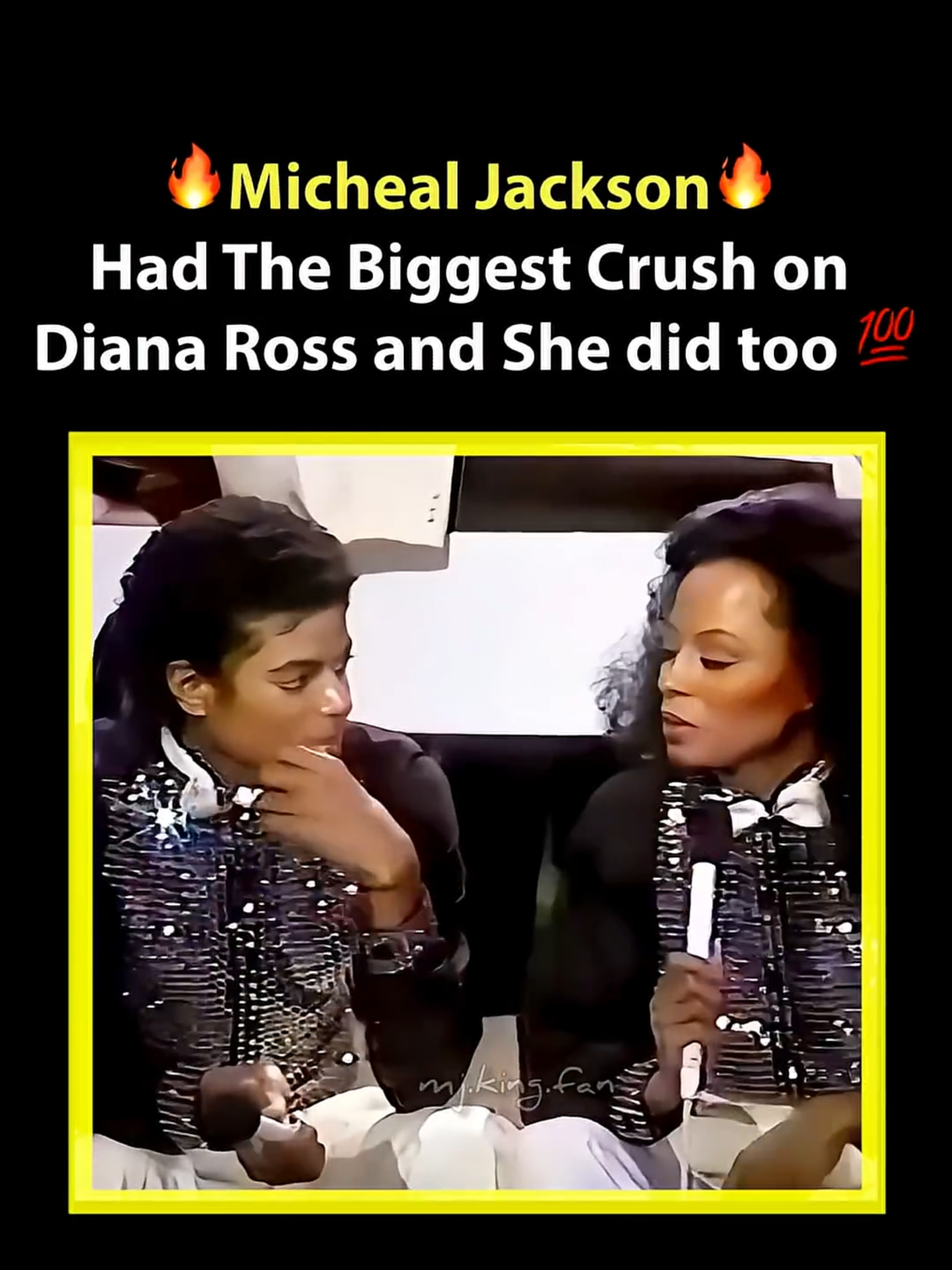 Micheal Jackson Had The Biggest Crush On Diana #michaeljackson #cutemoments