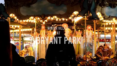 Winter Village at Bryant Park ❄️🧣Shot on Fujifilm XT4 | @Bryant Park NYC #fujifilmxt4 #cinematic #fyp #nyc #bryantpark 