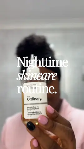 My simple and trusted nighttime skincare routine with my @The Ordinary Store UK products. #tiktokmademebuyit #blackfriday #nightskincareroutine #blackgirlskincare #blackgirlskincareproducts 