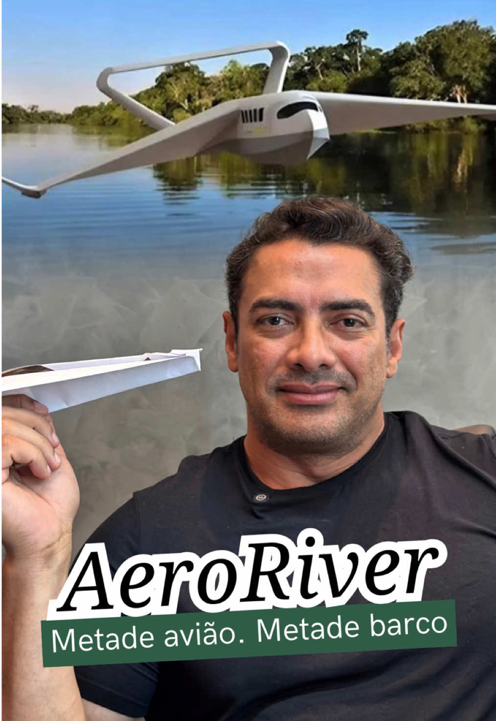 Três brasileiros olharam para o desafio das longas distâncias na Amazônia e decidiram inovar. Nasceu o Volitan, um barco voador de 18 metros capaz de alcançar 150 km/h sobre os rios. Uma solução criada aqui mesmo, pronta para mudar a mobilidade da região. ✈️🌊 . . . . . . . . #Amazônia #Inovação #Volitan #AeroRiver #TransporteFluvial   