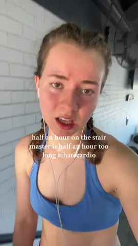 and to think I do this twice a week BY CHOICE #cardio #stairmaster #gym #ihatecardio #jemimacore