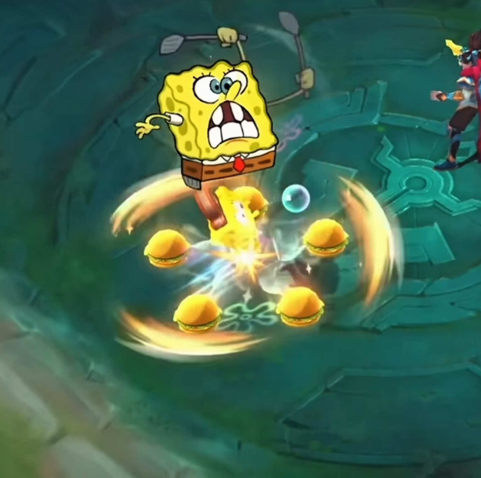 Free SpongeBob skin final effects is finally here ! #SpongeBobXMLBB #NEWSKIN #CYCLOPS #NEWUPDATE #MLBB CTTO:Aceunyil 