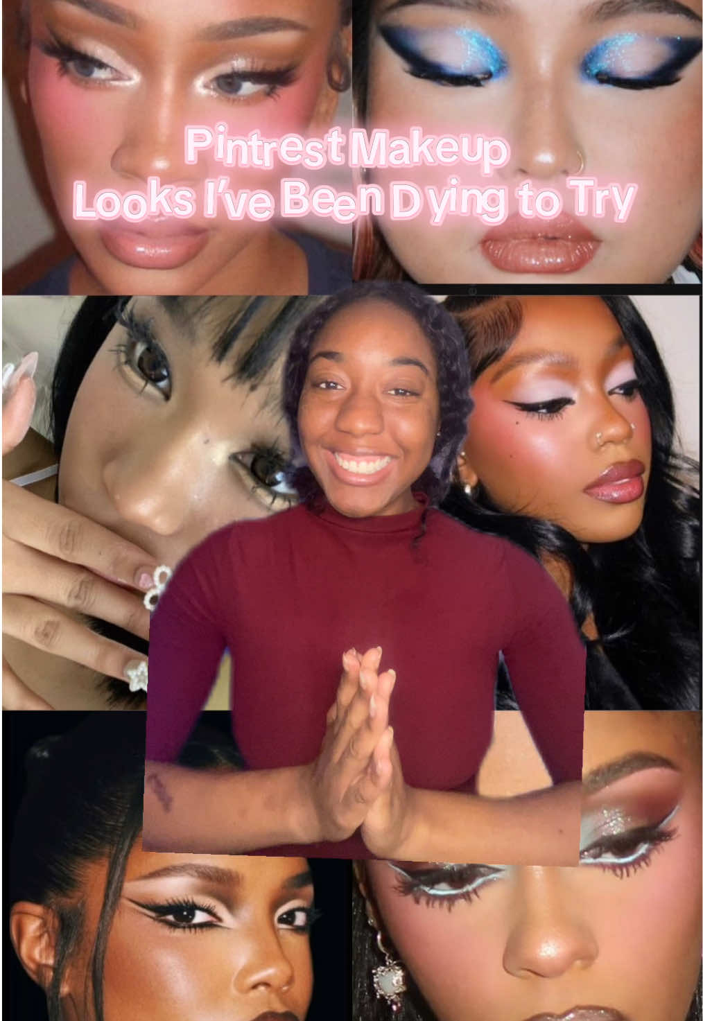 Episode 2 of my new series: Trying my Pinterest makeup saves until one goes viral 📌✨ . . . . . . . . . . . . . . . #pinterestmakeup #makeuptutorial #pinterestinspired #pinterestmakeup #blackgirlmakeup #grwm#makeupseries #everydaymakeup #softglam #greenscreen #makeup #fypシ゚viral   #greenscreen 