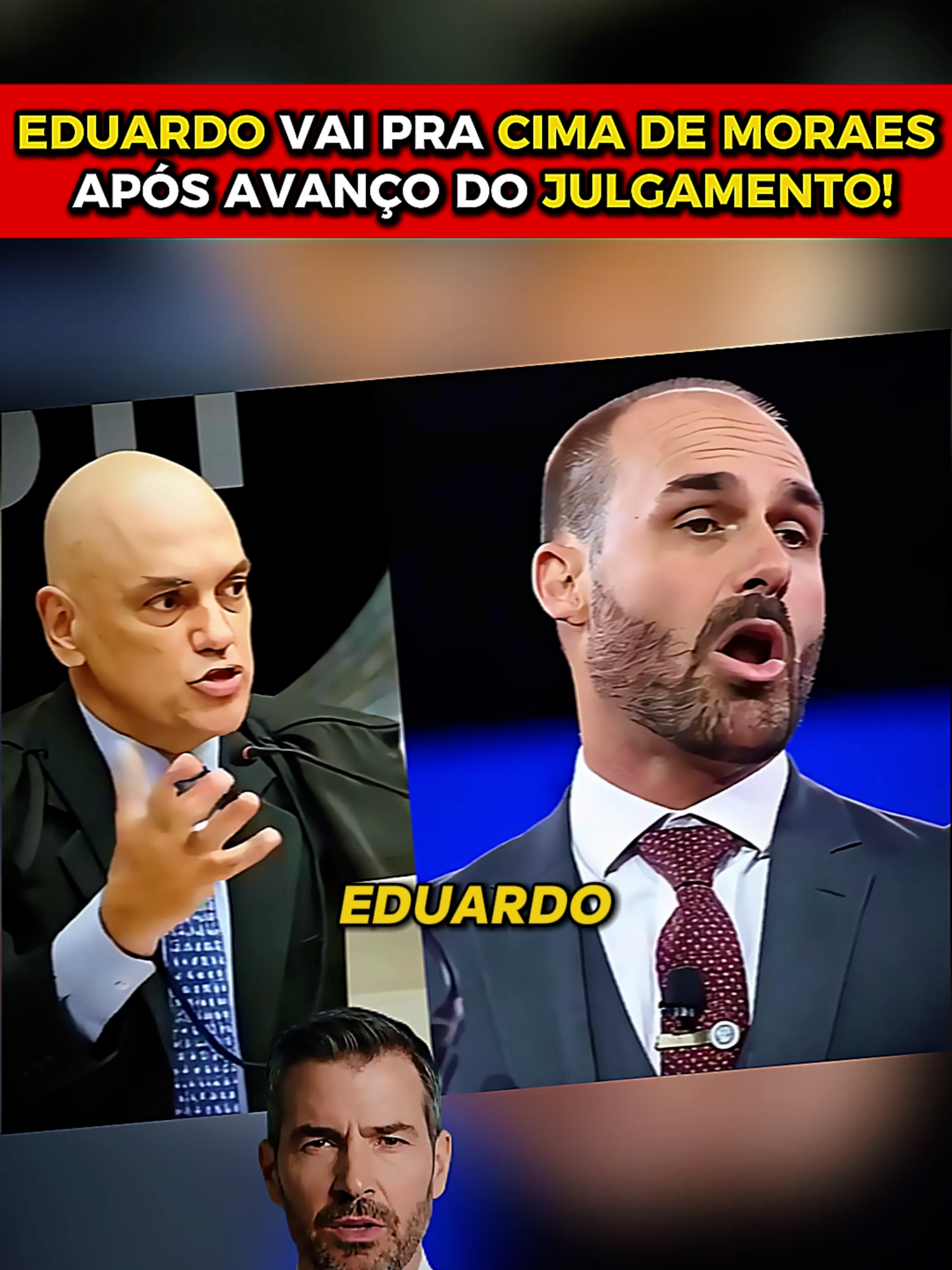 Eduardo vai pra cima de Moraes após avanço do julgamento! #alexandredemoraes #stf #eduardobolsonaro #politica #noticias