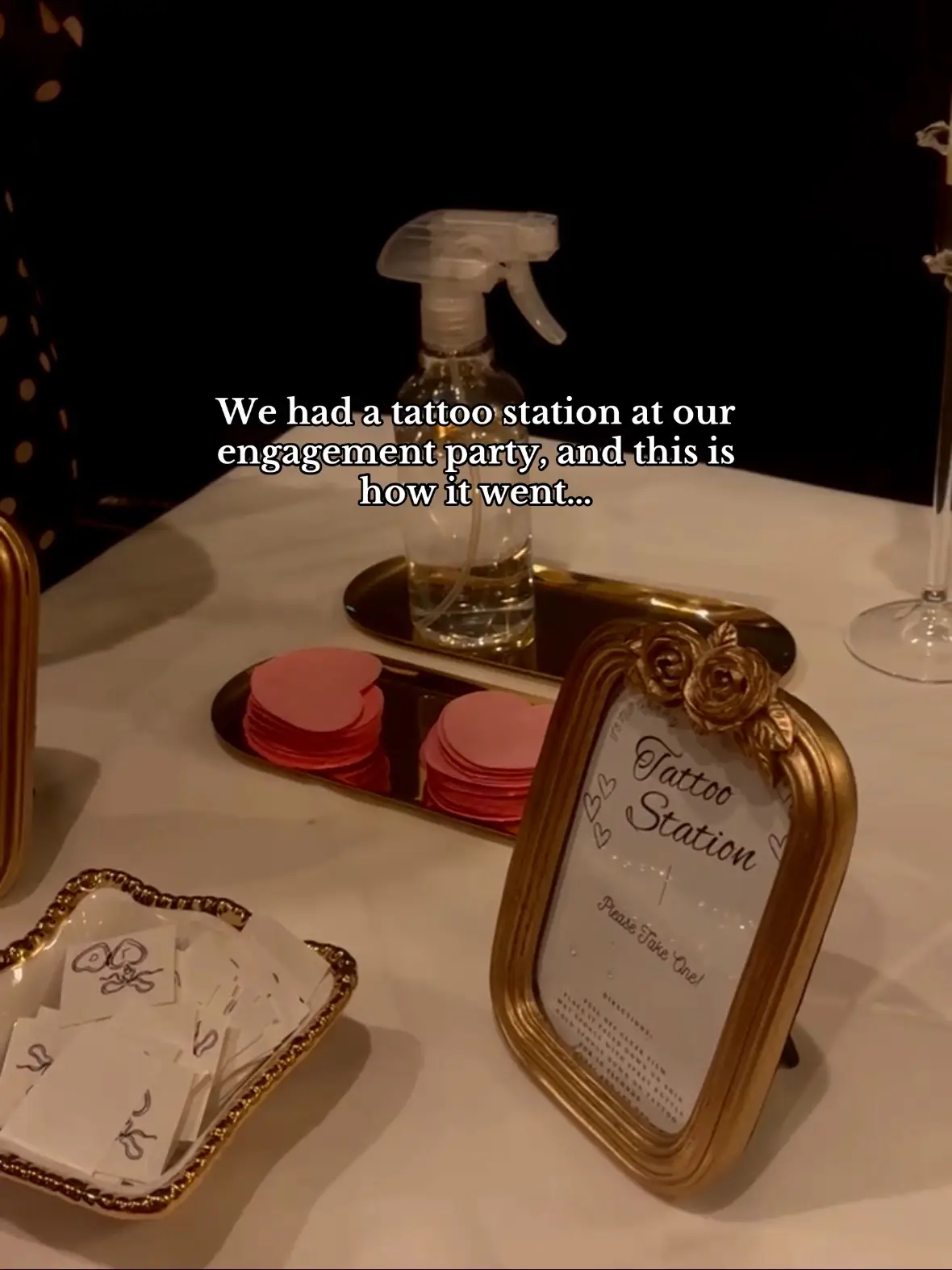 One of my fav ideasssss🙈 #engagement #engagementparty #tattoostation #partyfavors #engagementparty 