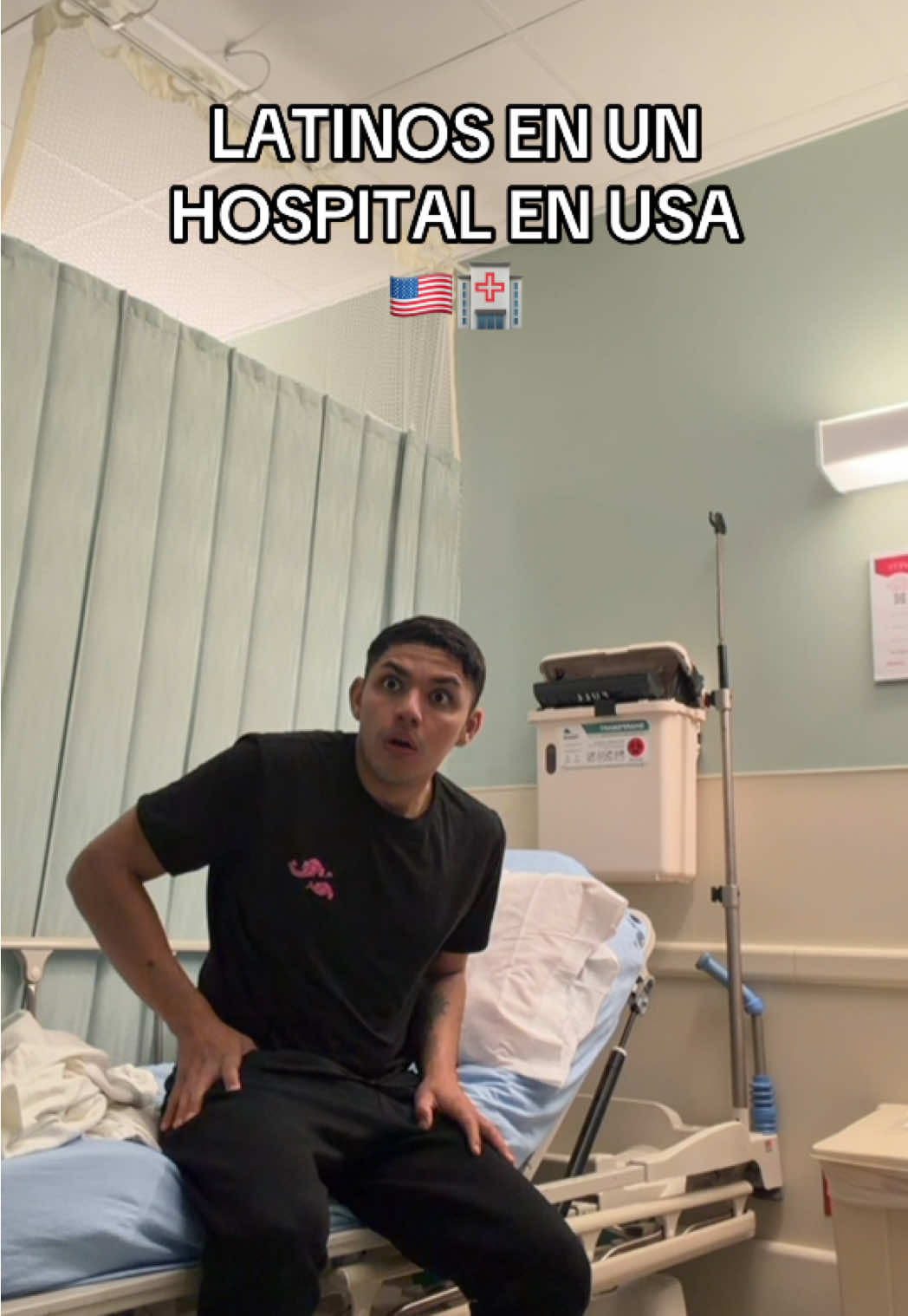 Latinos en un hospital en Estados Unidos 🇺🇸😅🏥 #latinosenusa #sueñoamericano #colombianosenusa #trabajo #ingles 