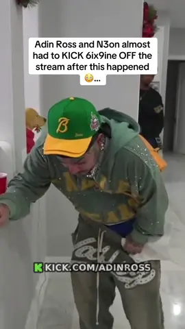 Adin Ross and N3on almost had to KICK 6ix9ine OFF the stream after this happened 😳… #adinross #n3on #6ix9ine 