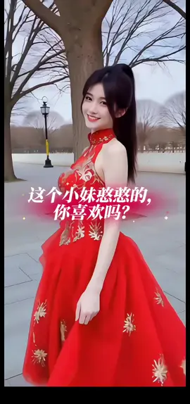 #tiktok  #douyin Girl  中式秀和服 红色系