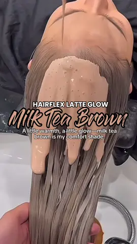 Milk tea brown hits different—soft, classy, and effortlessly pretty. #MilkteaBrownHair #LatteGlow #MilkteaHairColor #DIYHaircolor #haircolorformorena 