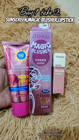 #sunscreenmagicblusherlipstickset  #magicblusher #buy1take2 #skincare #fyp 