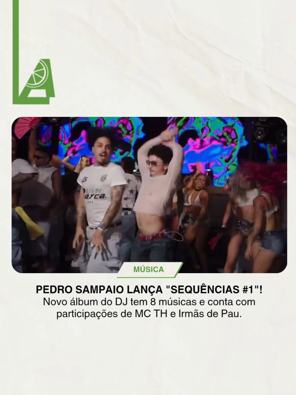 SOLTA O SOM, DJ! 🎧 Pedro Sampaio lançou hoje seu novo álbum SEQUÊNCIAS #1 com 8 faixas, sendo 4 totalmente inéditas, e segue o conceito do “Projeto Sequência” 🎙️ Entre os artistas convidados estão nomes como Irmãs de Pau, Clementaum, Tasha Kaiala, Rodrigo da CN, MC TH, MC Nito, MC Jhey e o parceiro de longa data, MC GW. 🎶 Também fazem parte do disco algumas faixas já conhecidas, como “Sequência Striptease”, “Colocadão” e “Revolucionária”, além do sucesso “Sequência Feiticeira”, que figura entre as mais ouvidas no Brasil e em Portugal.  Gostaram do álbum? Comentem!  #PedroSampaio #Funk #MCGW #QueerMusic 