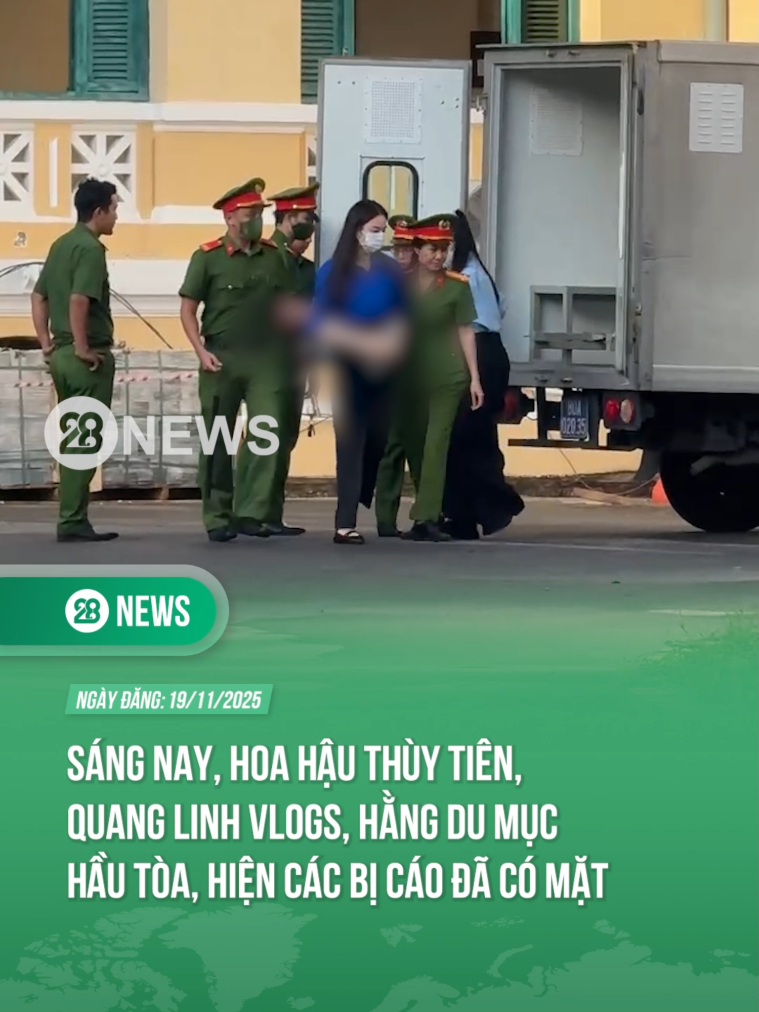 Sáng nay, Hoa hậu Thùy Tiên, Quang Linh Vlogs, Hằng Du Mục hầu tòa, hiện các bị cáo đã có mặt #theanh28 #theanh28news #tiktoknews