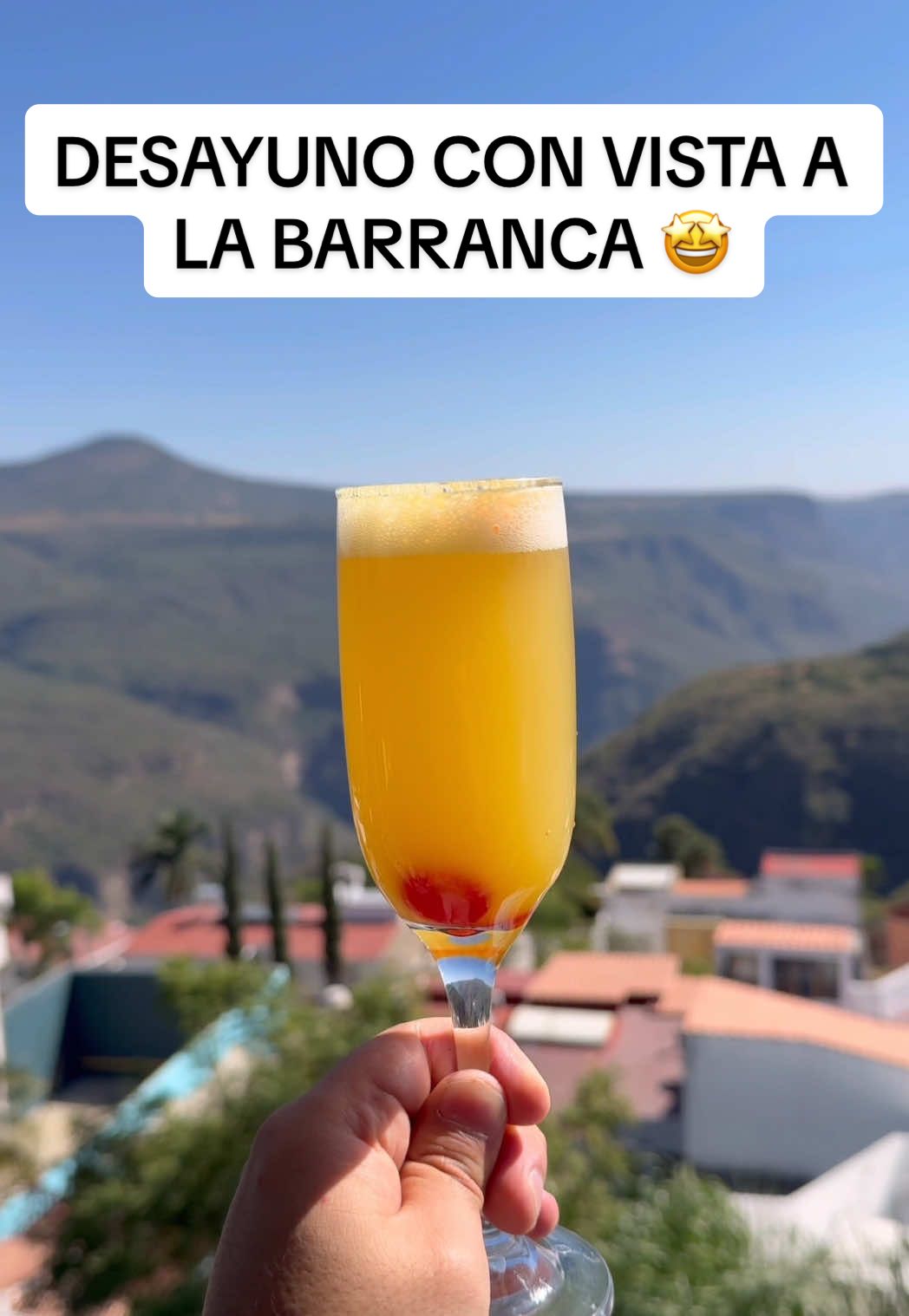 Desayuno con vista a la barranca 🤩😱 #barrancadehuentitan #gdl #desayuno #dondedesayunar #restaurante 