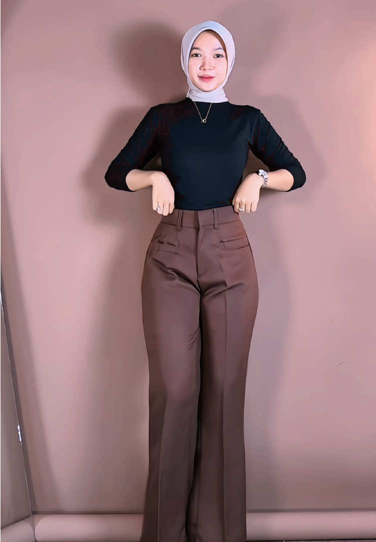 kylie curtbrayy lagi warna mahogany🫶🏻 #kyliecutbray #cutbrayhaighwaist #celanapants 