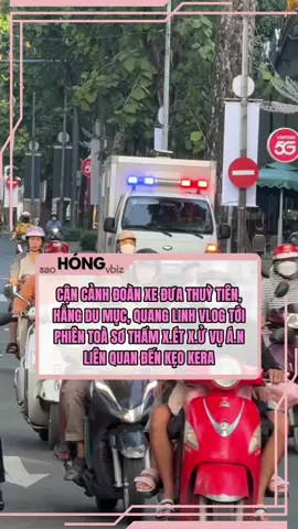 Hoa hậu Thùy Tiên, Hằng Du Mục, Quang Linh Vlogs cùng các đồng phạm được lực lượng chức năng áp giải đến phiên tòa sơ thẩm #hongsaovbiz #nguyenthucthuytien #hangdumuc #quanglinhvlog #keokera 