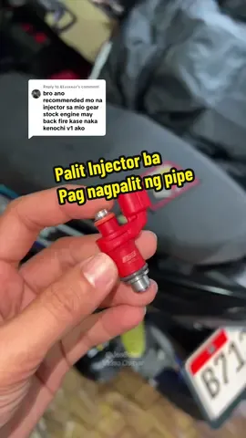 Replying to @𝕮𝖑𝖆𝖗𝖊𝖓𝖈𝖊 yes bossing need mo mag higher cc pag nagpalit ka power pipe for better performance 👌🛵 #injector #mioi125 #fuelinjection #motorcycleparts #moto 