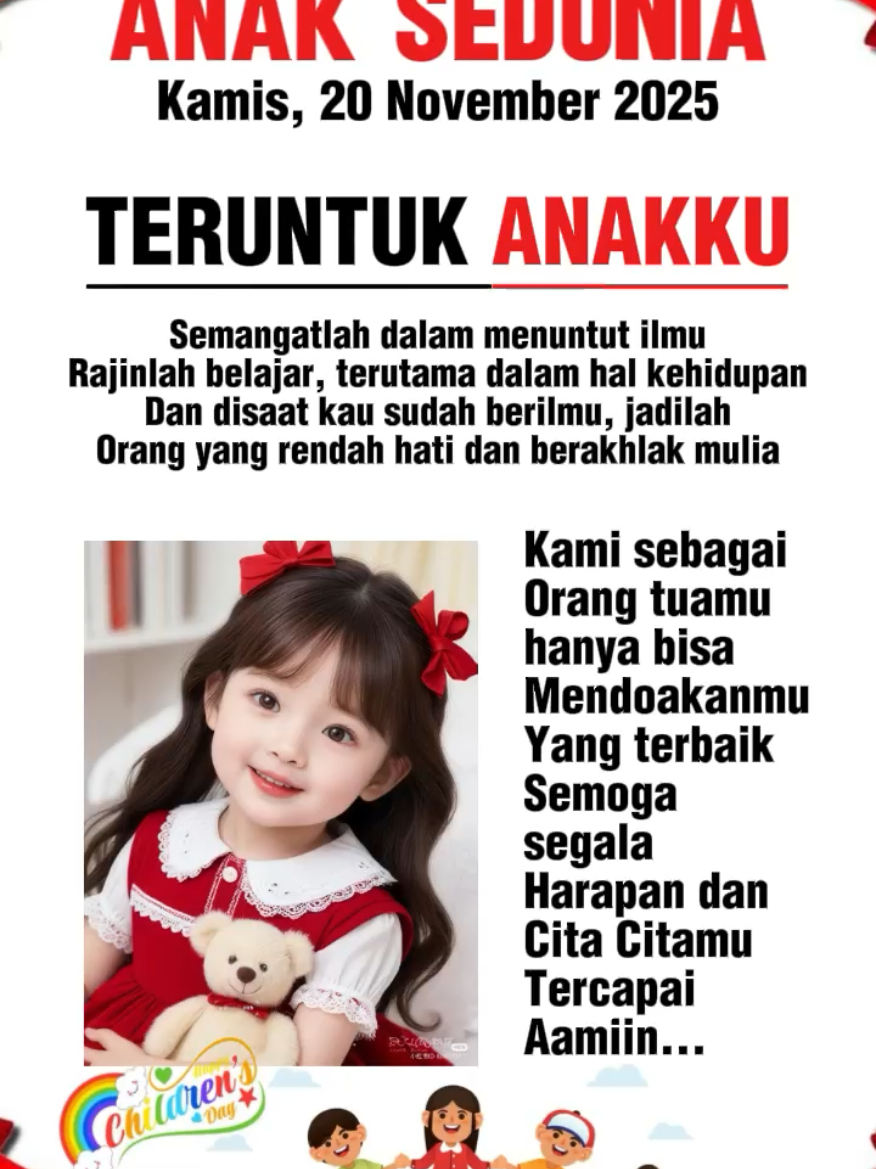 #CapCut #selamatharianaksedunia #20november2025 #harianaksedunia2025 #teruntukanakku 