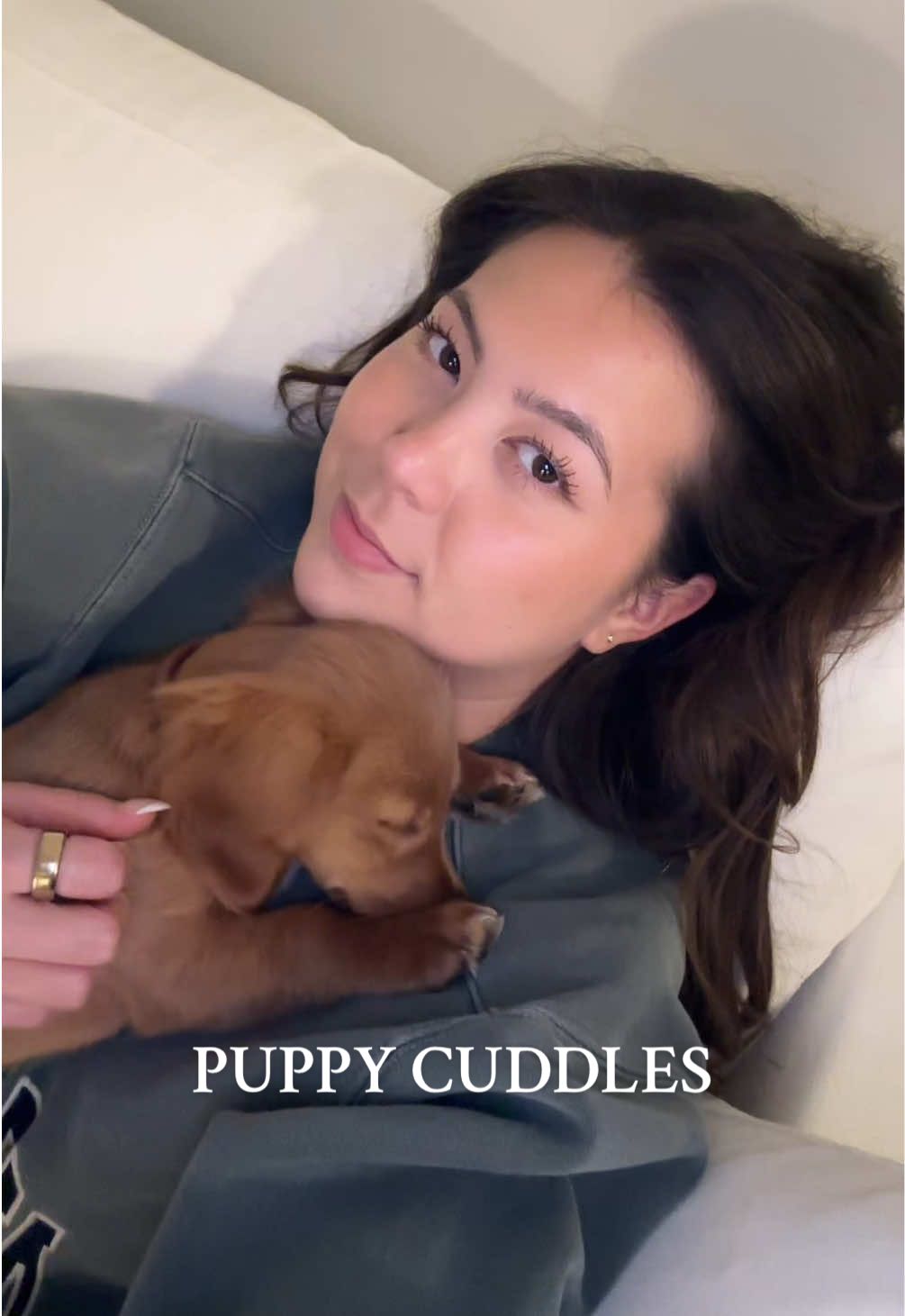 they way he sleeps on my chest is just too cute 🥺 @Jolly Ollie 