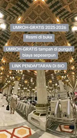 Daftarkan diri anda segera!! Resmi di buka UMROH GRATIS tampah di pungut biaya sepeserpun #umrah2025  #umrahgratis  #baitullah  #mekkahmadinah  #lewatberandafyp 