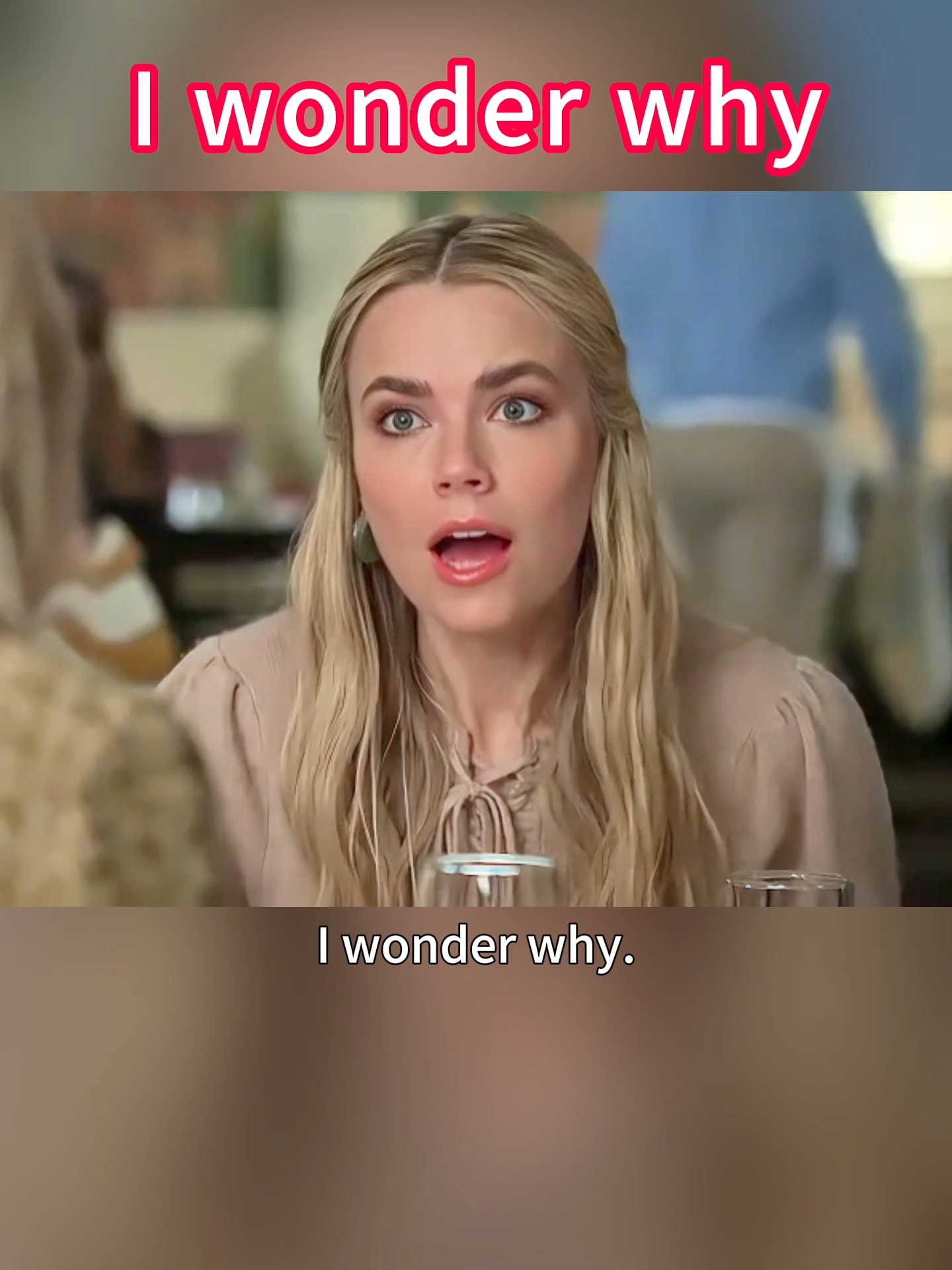 I wonder why. What's the reason?#LearnEnglishWithMovies #learnenglishdaily #trend #fyp