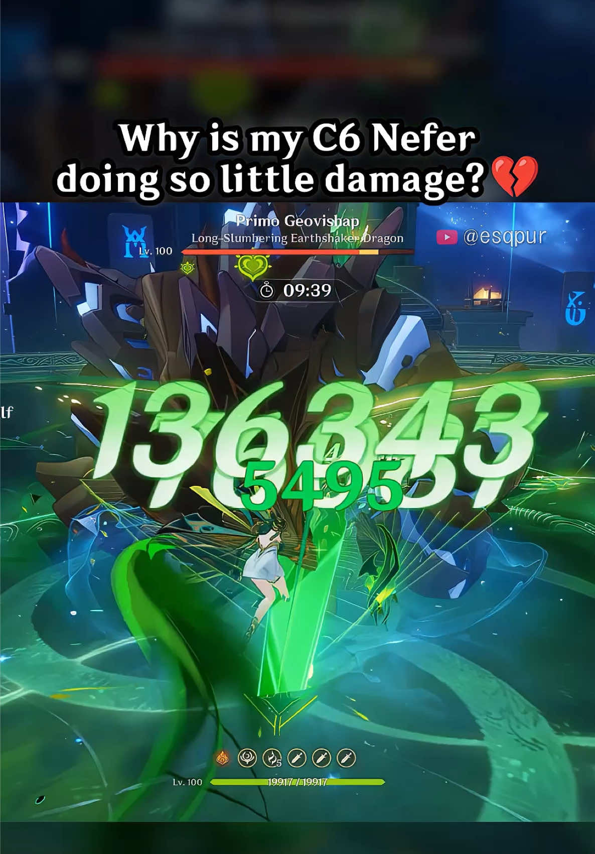 WHY IS MY C6 NEFER DOING SO LITTLE DAMAGE 💔 #GenshinImpact #hoyocreators #Nefer