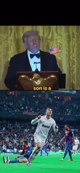 🚨🚨 President of the United States Donald Trump: “You know, my son is a big fan of Cristiano Ronaldo. We have Ronaldo here, I think my son respects his father a little more now that I've introduced you. Thank you for being here, it's an honor.”                                            #donaldtrump #whitehouse #CR7 #fyp #MBS 