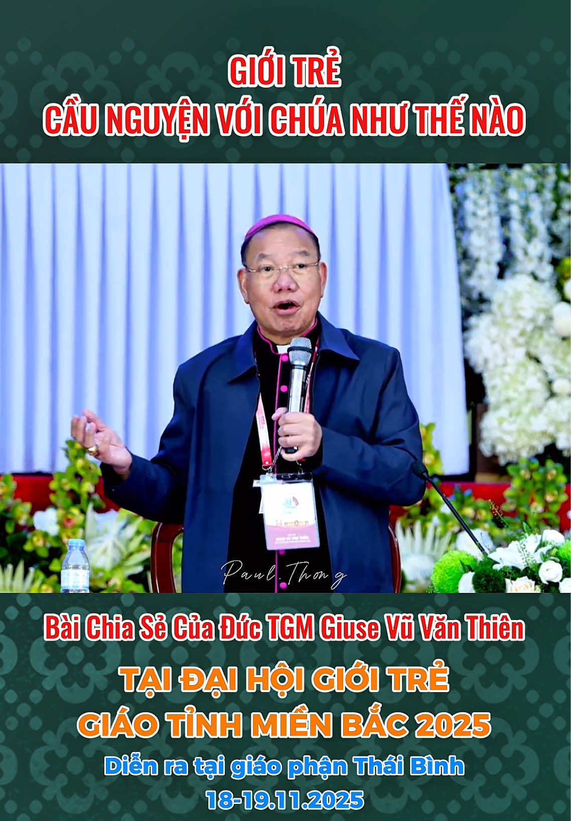 CÁCH ĐỂ GIỚI TRẺ CẦU NGUYỆN VỚI CHÚA | Đức TGM Giuse Vũ Văn Thiên | ĐHGT miền Bắc lần 21 tại giáo phận Thái Bình #daihoigioitregiaotinhhanoi2025 #giaophanthaibinh #TGMgiusevuvanthien #caunhuyen #gioitre 