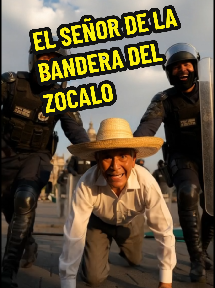 EL SEÑOR DE LA BANDERA DEL ZOCALO SEGUN LA PRESIDENTA. #marcha15denoviembre  #15denoviembre  #generacionz  #marcha20denoviembre  #20denoviembre 