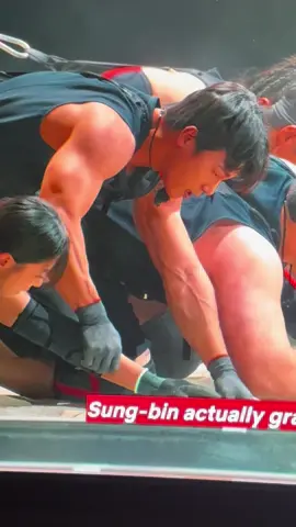 The way eun-sil pushed sung-bin off after was kinda funny though 😭 #sungbin #eunsil #teamkorea #physicalasia #netflix 