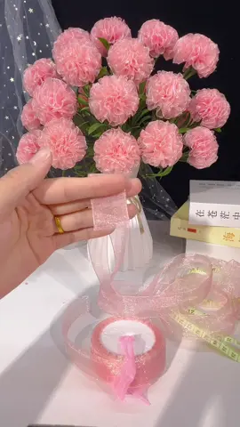 Làm hoa bằng ruy băng #toptrending #toptrend #hoa #lamhoa #meohay 