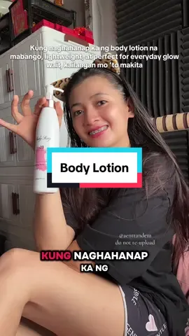 Daily lotion that keeps your skin fresh, smooth-looking, and mabango all day.  #bodylotion #dailyskincare #aenttandem 