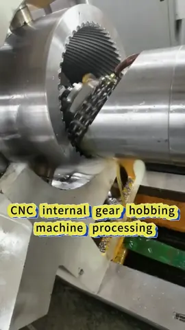 CNC internal gear hobbing machine processing#cnc #5axis #gear #precessing #cncmachining @TikTok @tiktok creators 