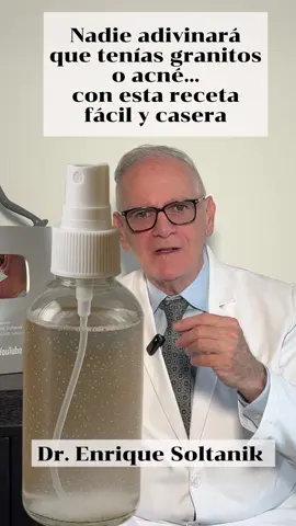 DOCTOR EXPLICA: Nadie adivinará que tenías granitos o acné… con esta receta fácil, natural y casera / nobody will guess that you had pimples with this homemade and easy recipe. #tiktokviral #skincare #doctor #natural #acne 