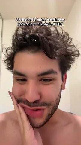 Pelo tieso 👍🏼 #shampoo #hotel 