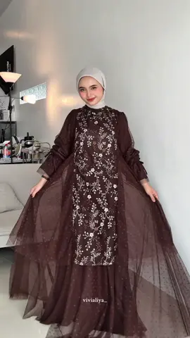 cakep polll🙌🏻🤎🤎🤎 @My Shawl Official  #gamis #gamiswanita #ootdlebaran #dresslebaran #dress 