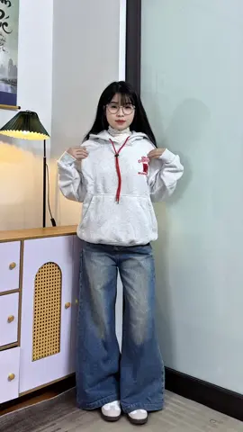 Áo hoodie thêu nhà Audrey #fpy #reviewquanao #aohoodie #aohoodienibong #audreyshop 