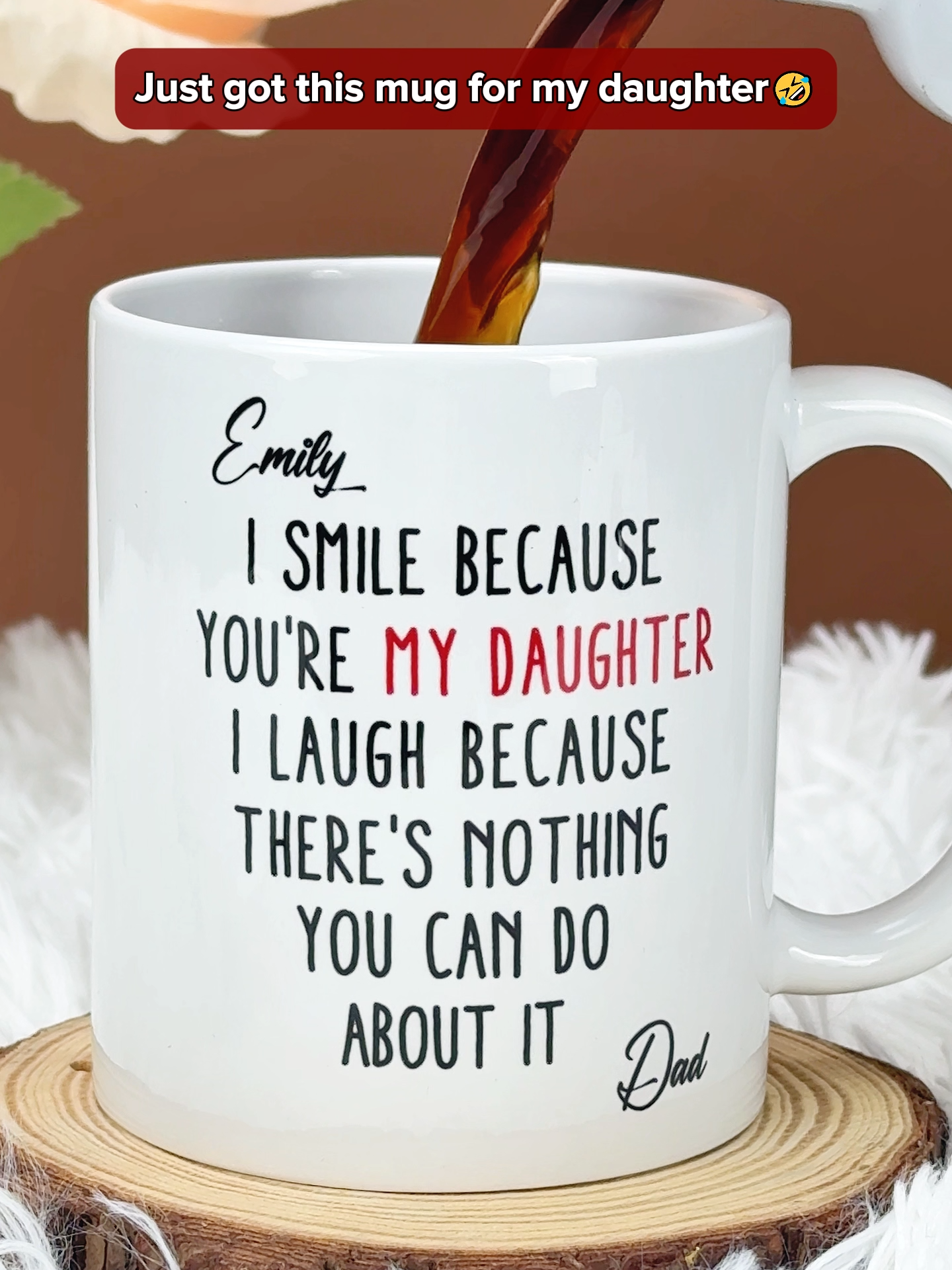 Every morning feels sweeter with your name on my mug ☕️ A daily reminder of how loved you are  #LovelyDaughter #PersonalizedGift #MorningCoffee #DaughterLove #CustomMug #recv1KX8EazlLo