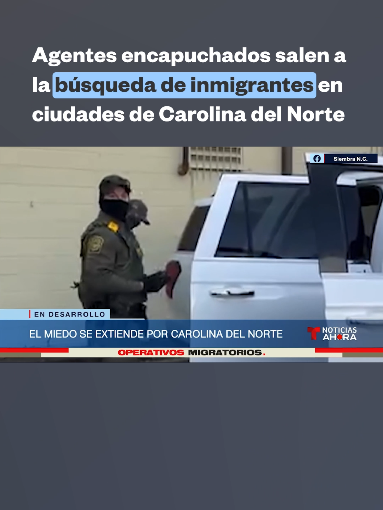 📍El miedo invade las calles de #Raleigh, #Charlotte y otras ciudades de Carolina del Norte. Negocios y escuelas lucen semivacíos, mientras vehículos polarizados con agentes encapuchados recorren los vecindarios en busca de inmigrantes. Se reporta que son más de 200 los arrestados desde el sábado pasado, cuando iniciaron los operativos migratorios e la zona.