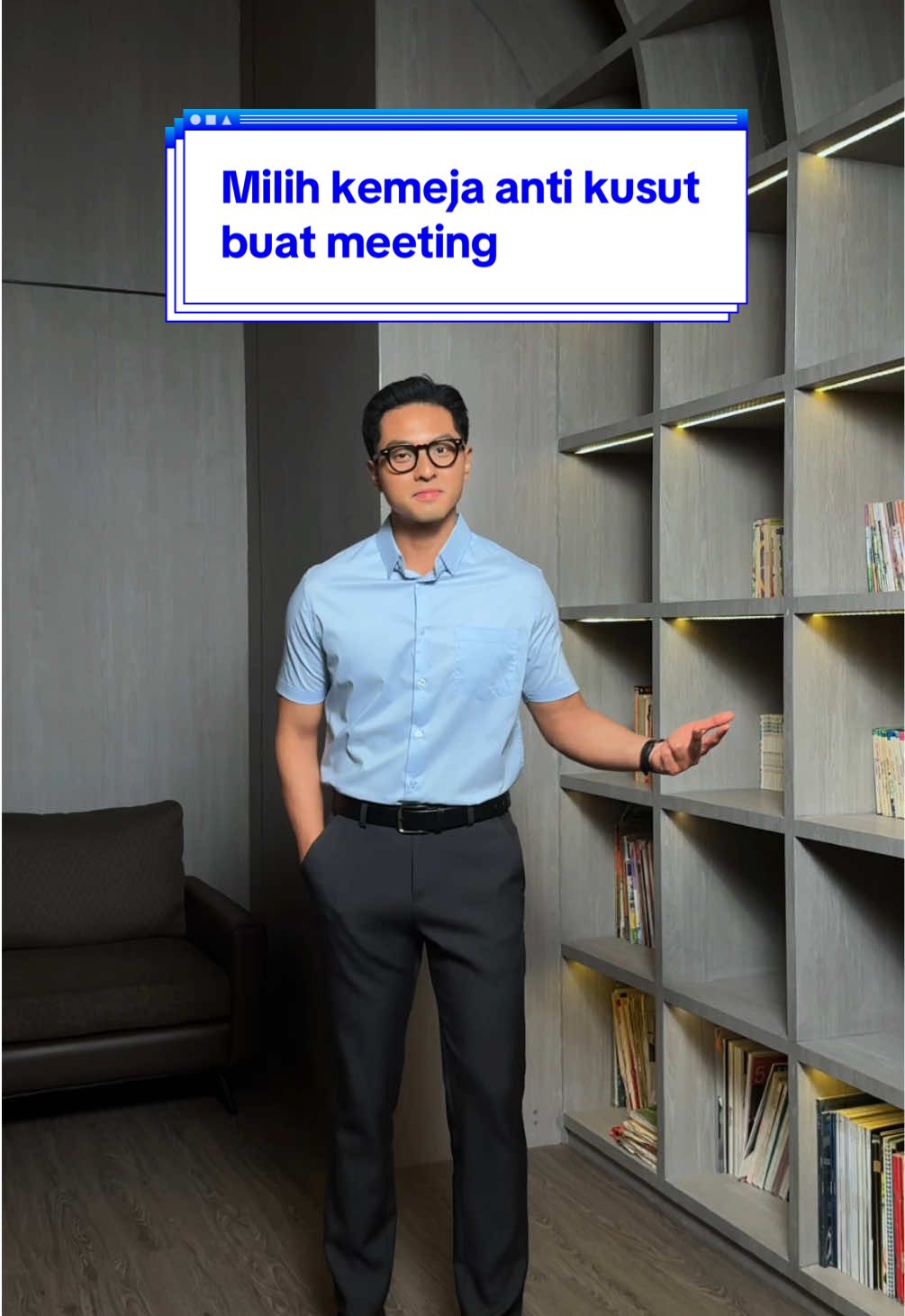 Bikin kelihatan rapi terus kan mates buat meeting #York #kemejapria #kemejakerja #kemejacowok #antikusut 