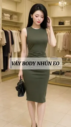[MỚI] Đầm Body Nhún Eo Che Khuyết điểm #vay #vaynu #vayxinh #vaybody 